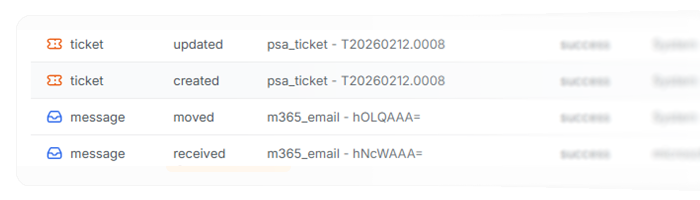 Audit logs and decision tracking