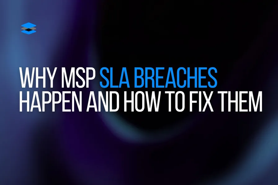 Dashboard showing SLA breach patterns and trends with red warning indicators for IT service management