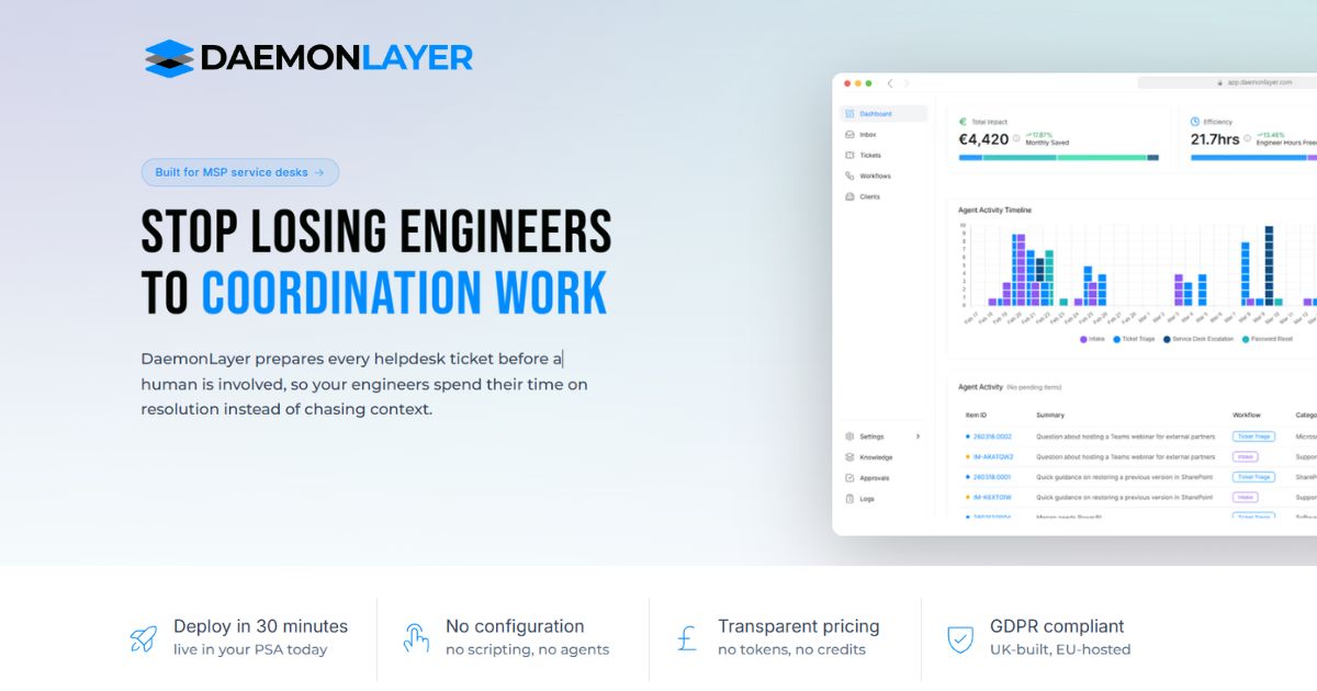 DaemonLayer — 官网预览图